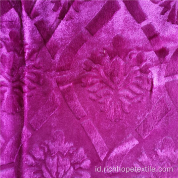 Fashion Velvet African Garment Fabric Rajutan 100% Polyester